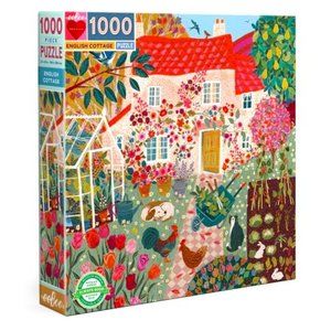 eeboo English Cottage 1000 Piece Puzzle